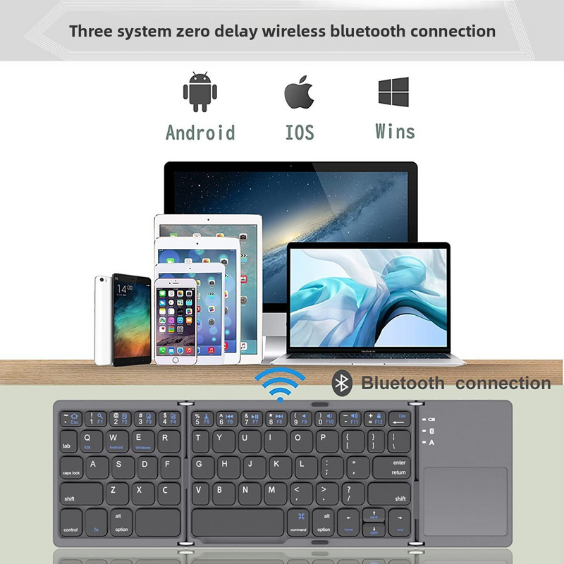Wireless Keyboard Manufacturer - Ultra-Thin Foldable LED Backlit Keyboard OEM