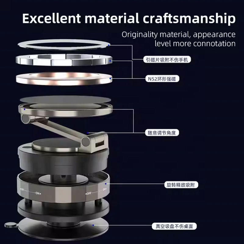 Magnetic Phone Holder Factory - Vacuum Suction Cup Car Phone Mount OEM