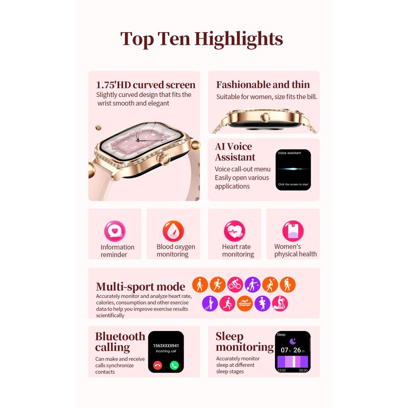 Smart Watch Manufacturer - IP67 Waterproof AI Voice Assistant Watch OEM