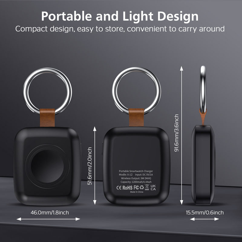 Watch Charger Manufacturer - Portable Magnetic Smart Watch Battery Pack OEM