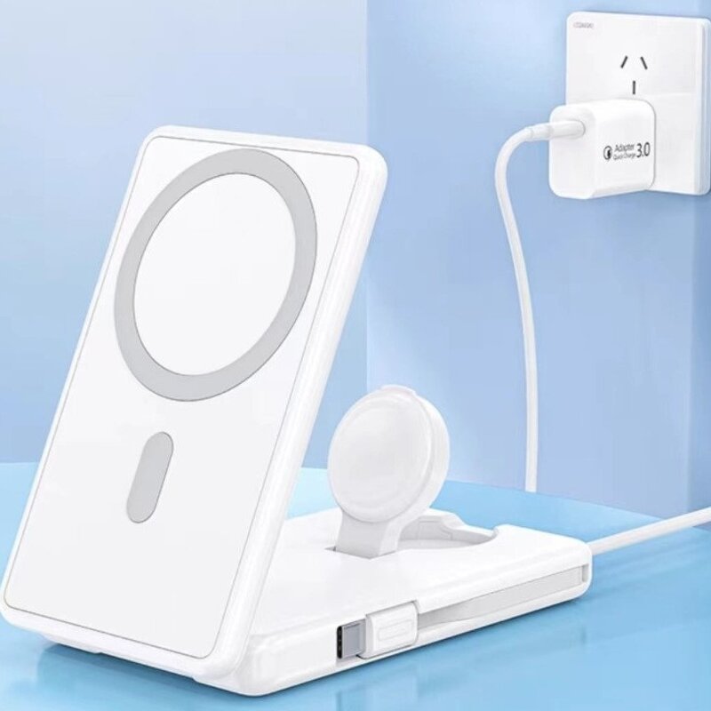 Wireless Charger Factory - Foldable 15W Fast 3-in-1 Desktop Charger Custom