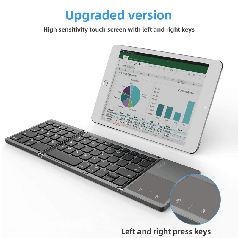 Wireless Keyboard Manufacturer - Ultra-Thin Foldable LED Backlit Keyboard OEM
