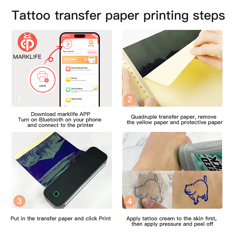 Thermal Tattoo Paper Printer Manufacturer - A4 Portable Mobile Printer Source Factory