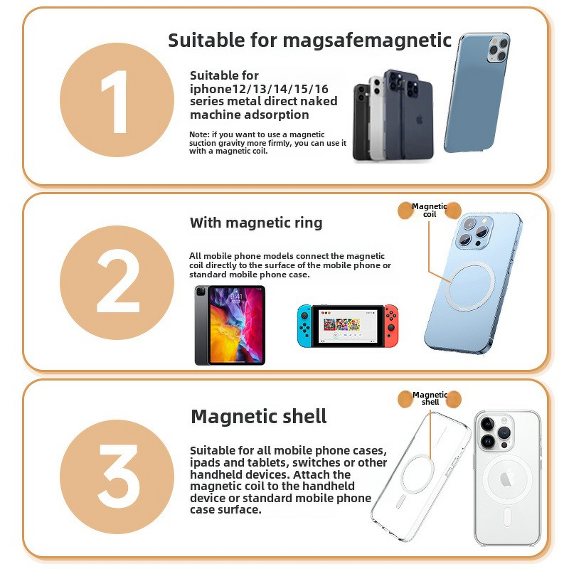 Phone Stand Manufacturer - 360 Rotating Magnetic Spring Clip Holder Custom