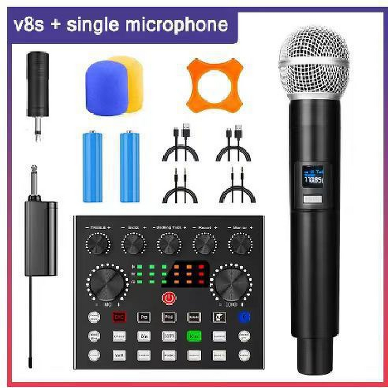 Dynamic Microphone Manufacturer - V8 Sound Card Live Streaming Kit OEM