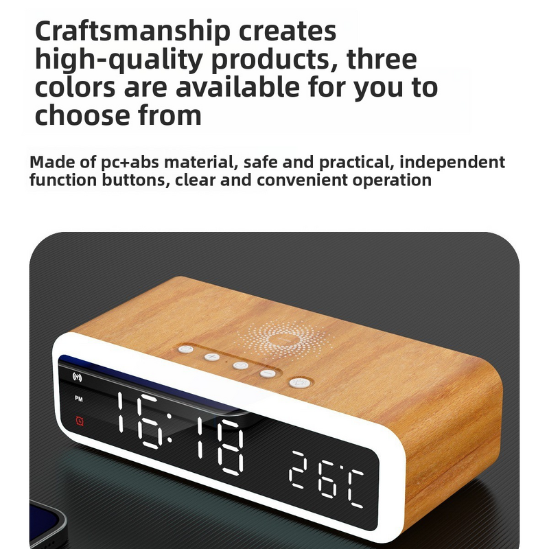 Wireless Charger Factory - 15W Fast Charger Alarm Clock Night Light Custom