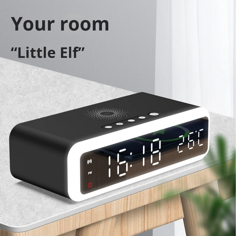 Wireless Charger Factory - 15W Fast Charger Alarm Clock Night Light Custom
