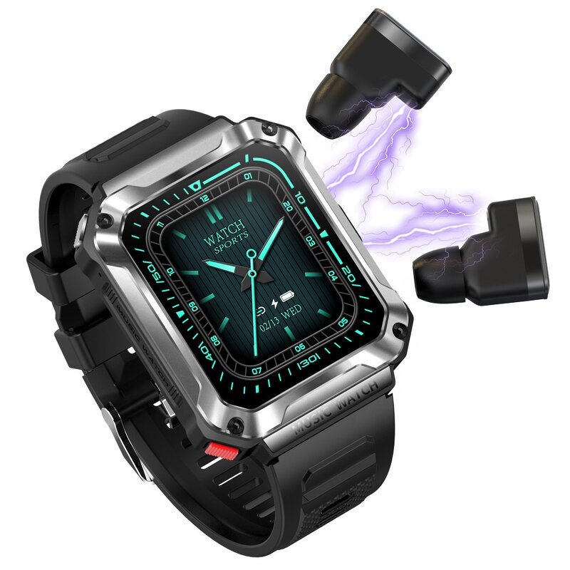 Smart Watch Factory - Outdoor Fitness Smartwatch with Earphones Custom