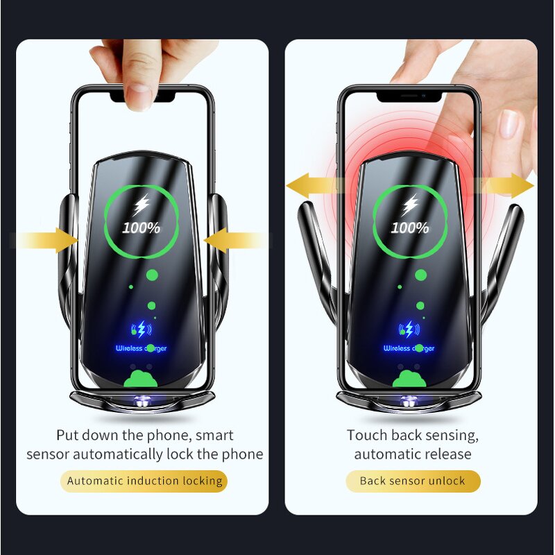 Car Phone Holder Manufacturer - Wireless Charging Electric Clip Holder OEM