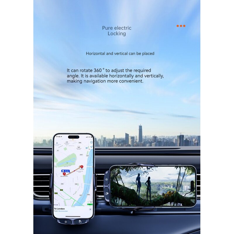 Car Charger Manufacturer - 66W Magnetic Wireless Transparent Charger OEM