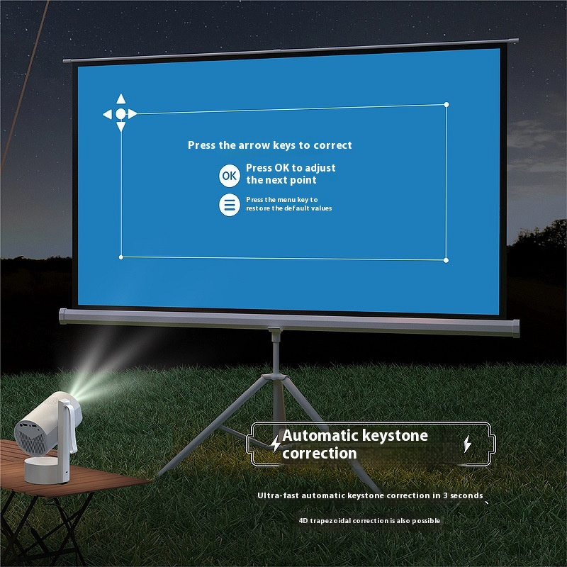 HD Projector Manufacturer - Built-in Battery Auto Focus Android Projector Custom