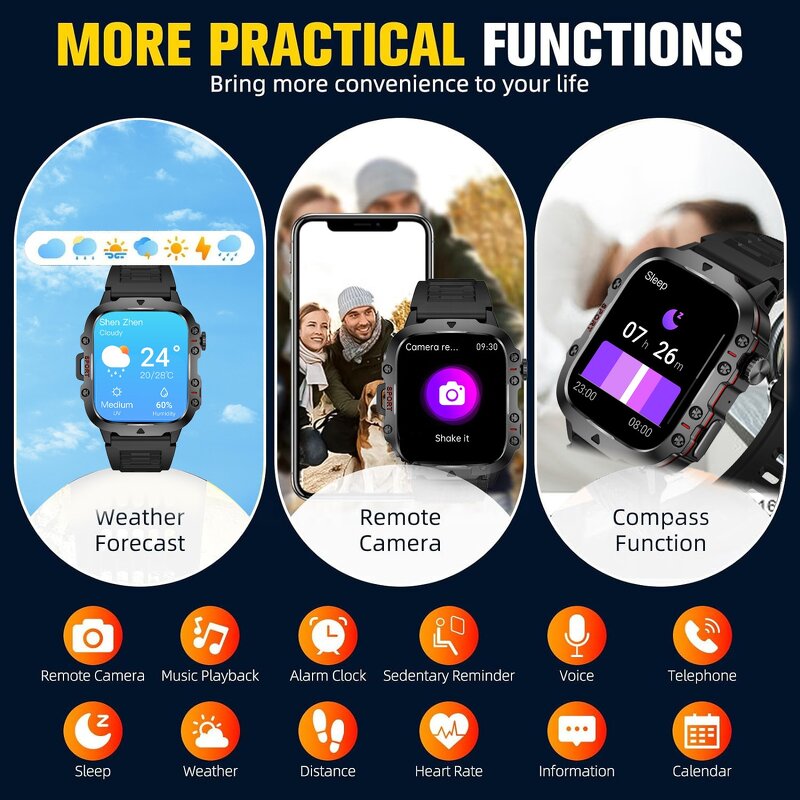Smart Watch Factory - Outdoor Fitness Tracker Waterproof Smartwatch Custom