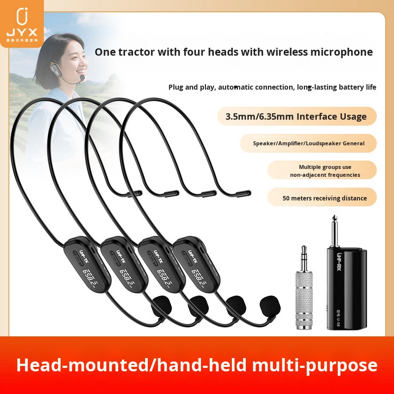 Wireless Headset Microphone Factory - One-to-Four Tour Guide Headset Custom