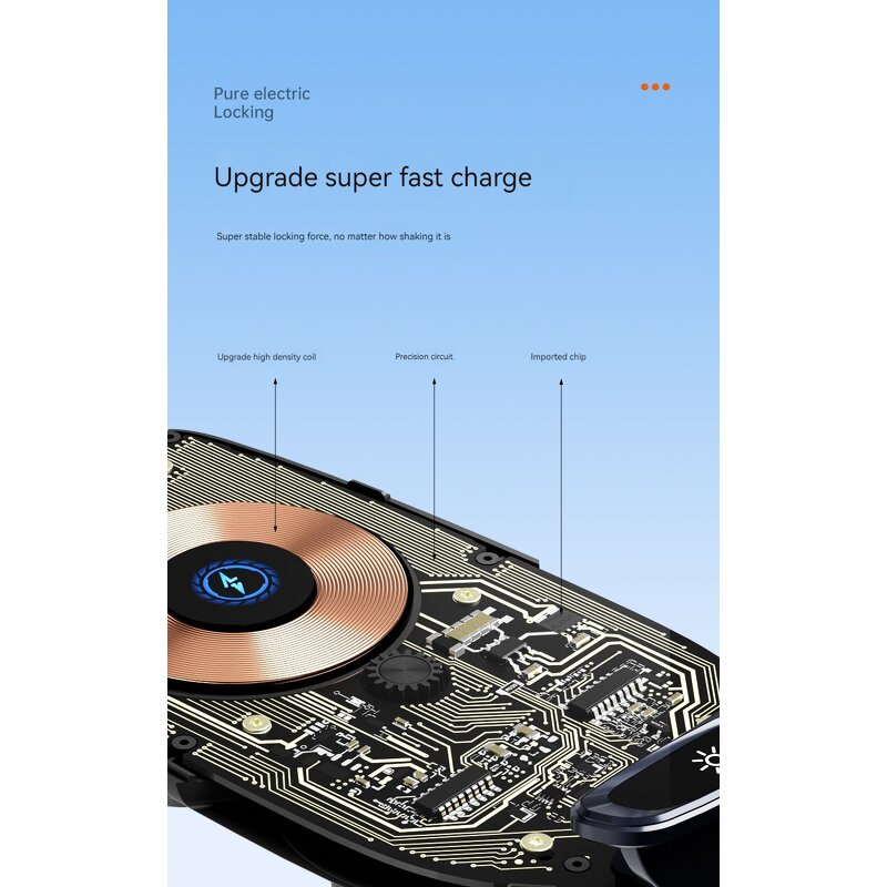 Car Charger Manufacturer - 66W Magnetic Wireless Transparent Charger OEM