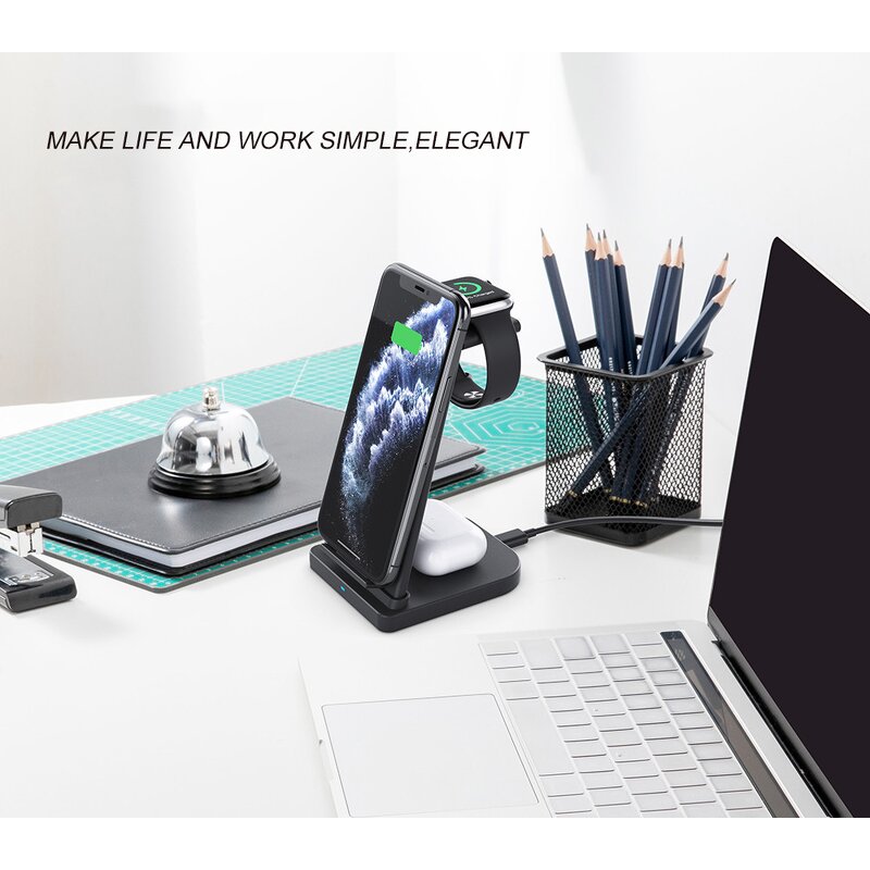 Watch Charger Manufacturer - 3-in-1 Magnetic Wireless Charger Dock OEM
