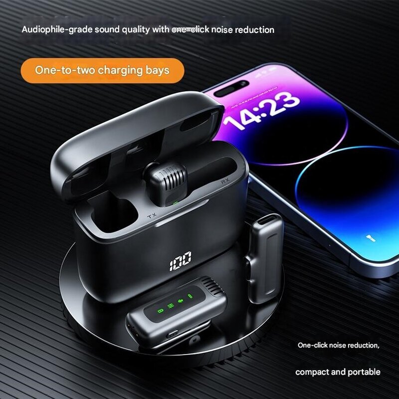 Wireless Microphone Manufacturer - Lapel Noise Cancelling OTG Microphone OEM