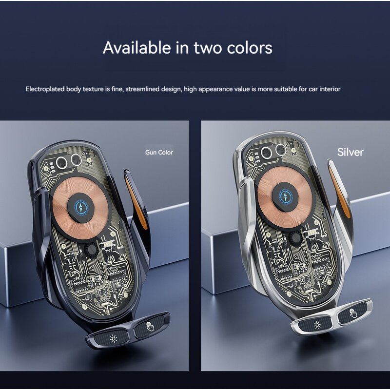 Car Charger Manufacturer - 66W Magnetic Wireless Transparent Charger OEM