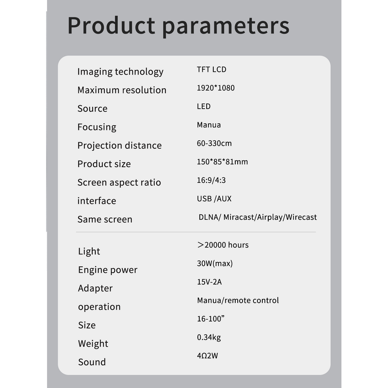 Mini Projector Manufacturer - 1080P Full HD 5G WiFi Portable Projector OEM