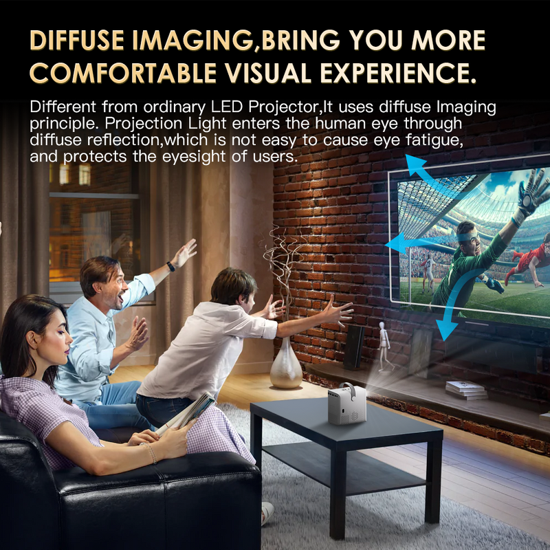 Short Throw Projector Manufacturer - Auto Focus 4K Voice Control Projector Custom