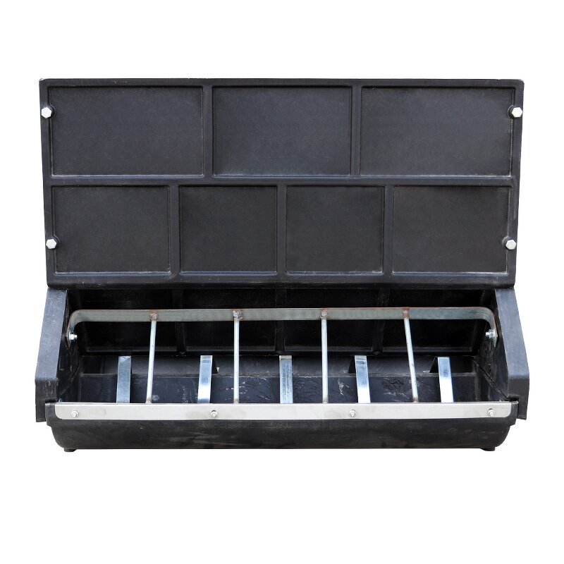 Pig Feeding Trough Manufacturer - OEM Plastic Double Side Automatic 10 Holes for Nursery