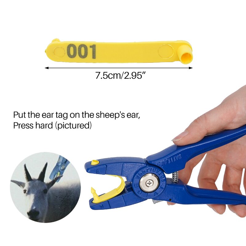 Sheep Ear Tag Manufacturer - OEM Customized One Piece Laser Printed 001-100