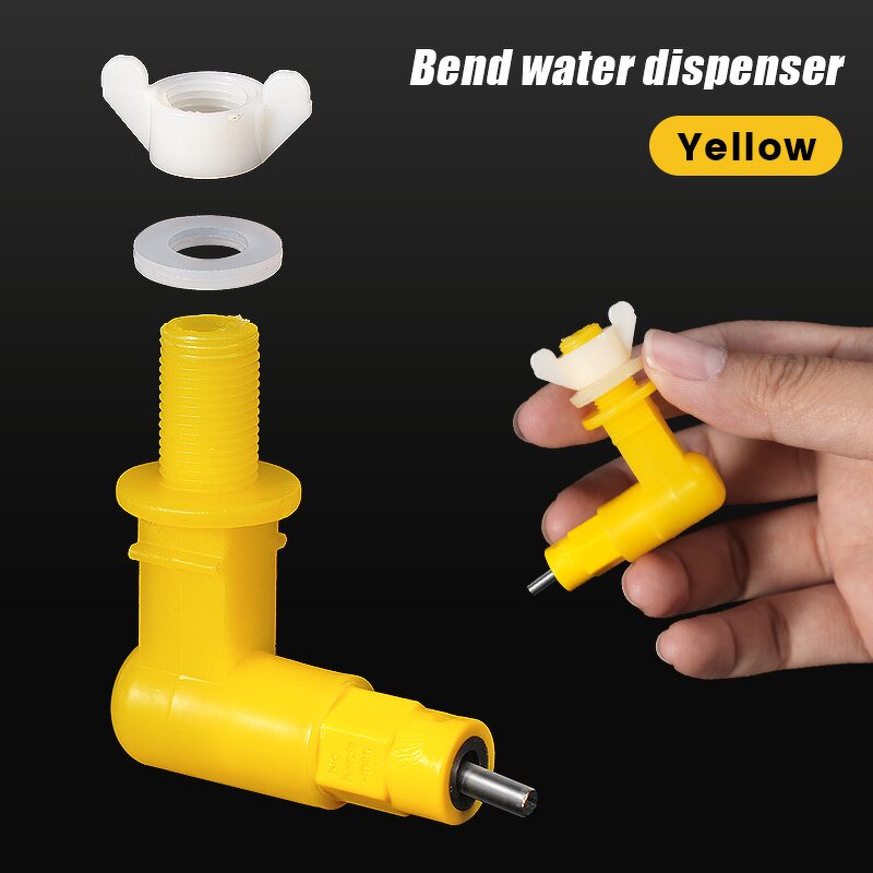 Chicken Nipple Drinker Manufacturer - OEM Leak Proof Short Elbow Poultry Farm Dispenser