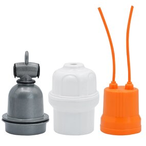 Poultry Lamp Socket Manufacturer - OEM Heat Resistant Ceramic Hanging E27 Light Base