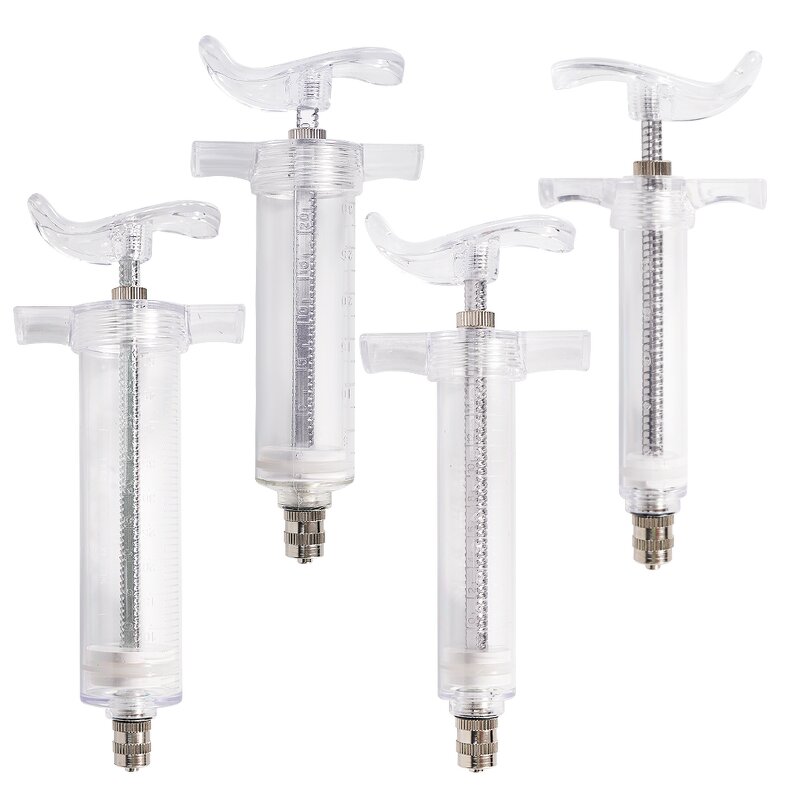 Pet Feeding Syringe Manufacturer - OEM Easy Cleaning Plastic Body Transparent Adjustable