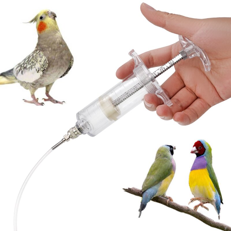 Bird Milk Feeder Manufacturer - OEM 20ml Baby Bird Parrot Feeding Adjustable Syringe