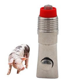 Pig Nipple Drinker Manufacturer - OEM Stainless Steel Splash Proof Red Head Automatic