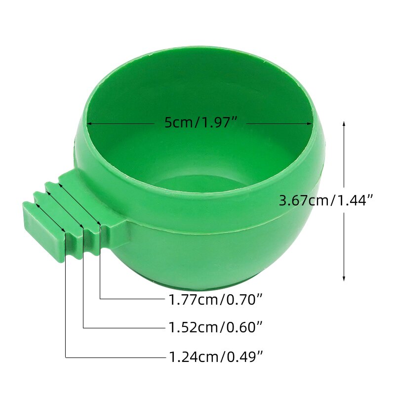 Bird Feeder Bowl Manufacturer - OEM Mini Hanging Type Plastic for Cage Pigeons Parrot