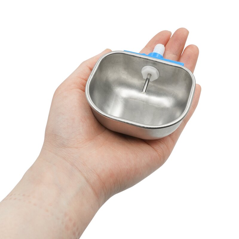 Rabbit Water Bowl Manufacturer - OEM 360 Degree Nipple Stainless Steel Square Rodents