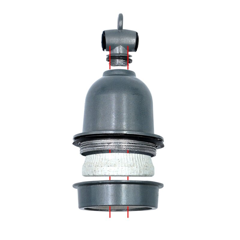 Ceramic Lamp Socket Manufacturer - OEM 220V Insulation Aluminum Retro E27 Waterproof