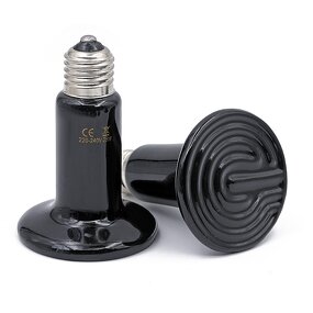 Ceramic Heat Emitter Manufacturer - OEM Black Infrared for Reptile Poultry Small Animal