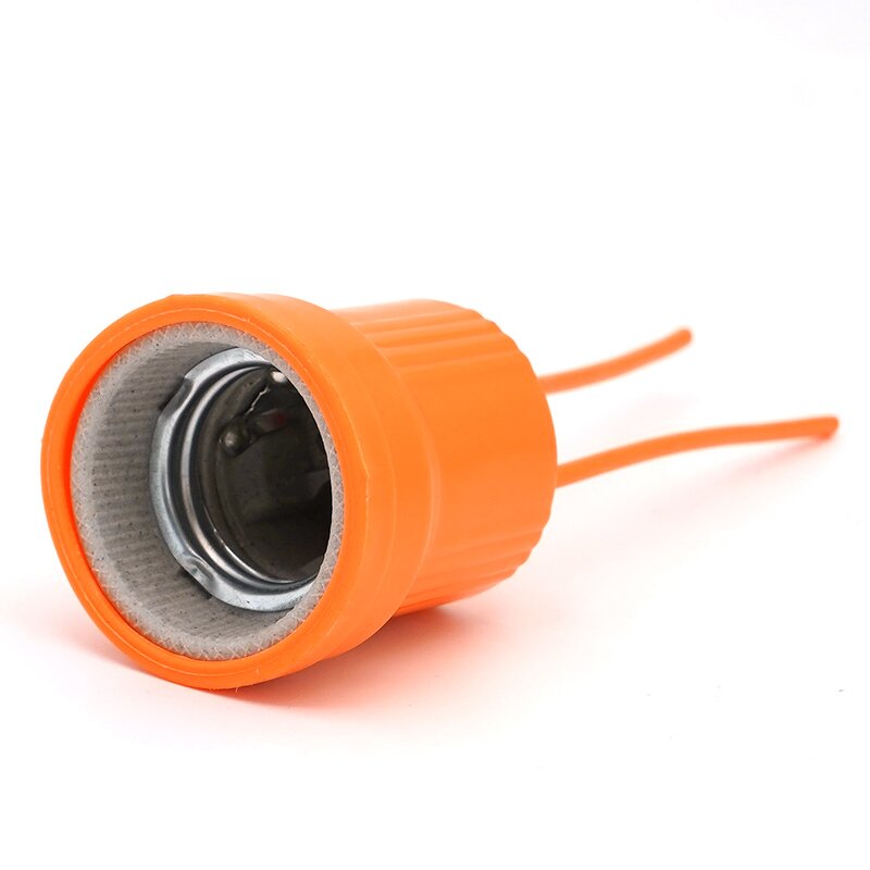 Poultry Lamp Socket Manufacturer - OEM Heat Resistant Ceramic Hanging E27 Light Base