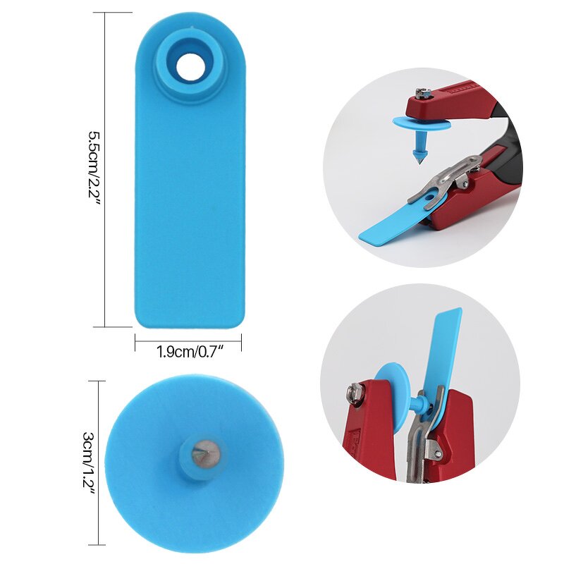 Animal Ear Tag Manufacturer - OEM Blank Number Copper Head TPU Sheep Goat Tracking