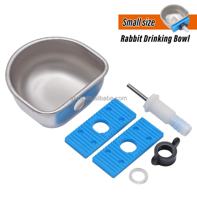 Rabbit Water Cup Manufacturer - OEM Anti Scratch Stainless Steel Nipple Drinking Bowl