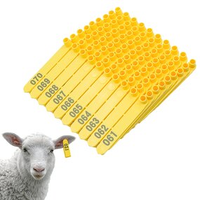 Sheep Ear Tag Manufacturer - OEM Customized One Piece Laser Printed 001-100
