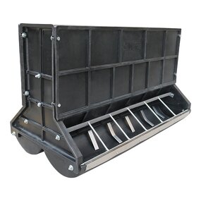 Pig Feed Trough Manufacturer - OEM Double Side 12 Holes Black Plastic Dry Wet Feeder