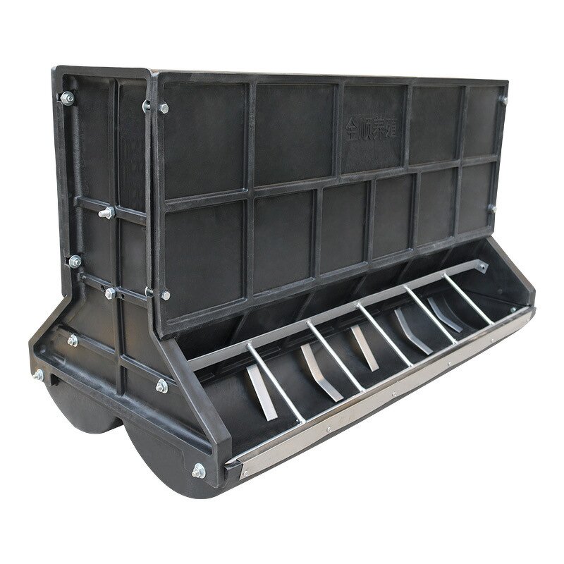 Pig Feed Trough Manufacturer - OEM Double Side 12 Holes Black Plastic Dry Wet Feeder