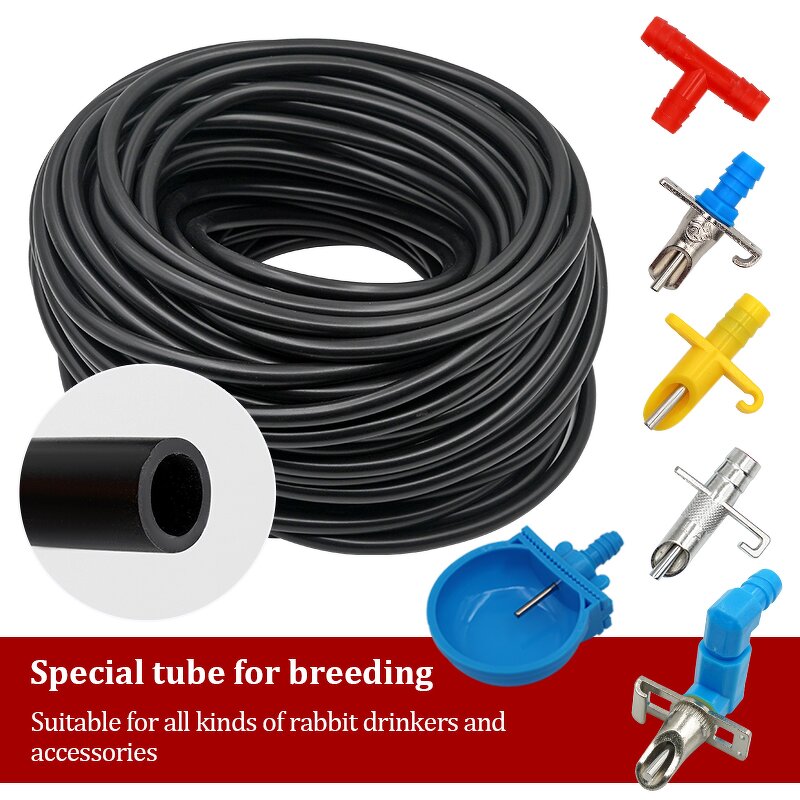Rabbit Water Tube Manufacturer - OEM 50m Roll 8mm Garden Irrigation Connector Hose