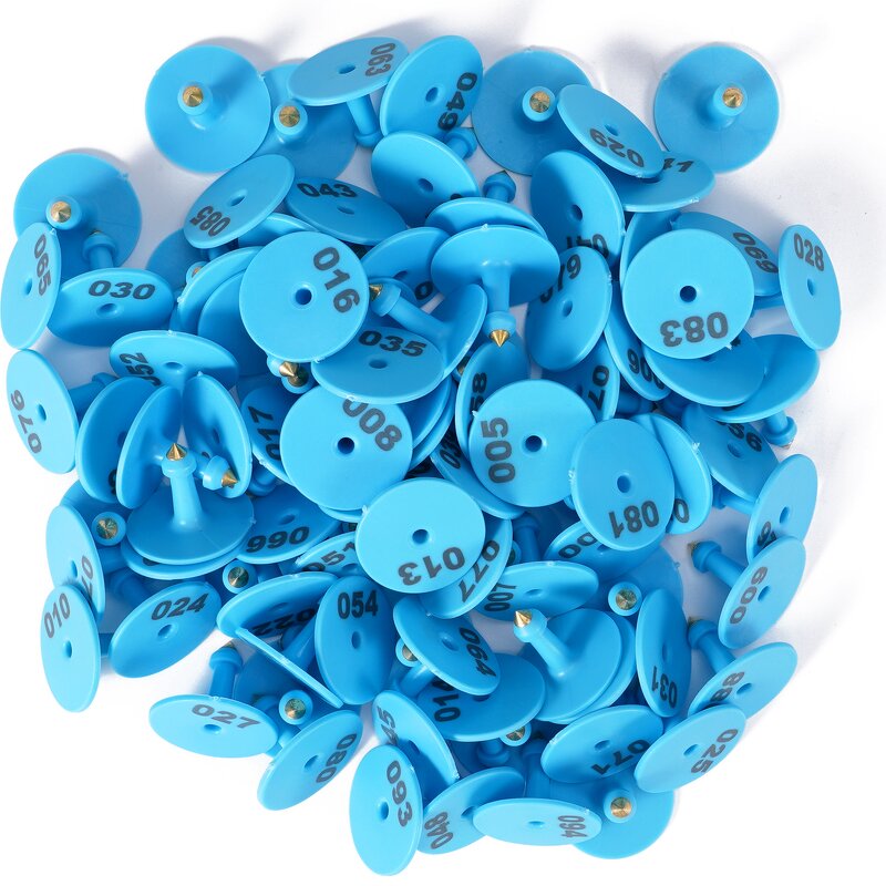 Animal Ear Tag Manufacturer - OEM Round PE Pig Sheep Sow Rabbit Tracking Tag