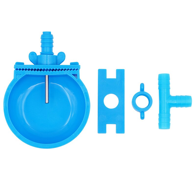 Rabbit Water Cup Manufacturer - OEM Automatic Nipple Blue Color Plastic Drinking Bowl