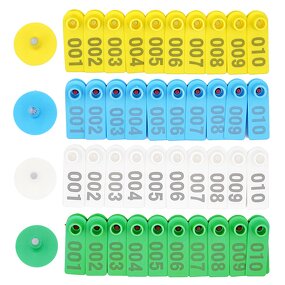 Sheep Ear Tag Manufacturer - OEM 7 Colors 001-100 Customizable Tracking Card Labels
