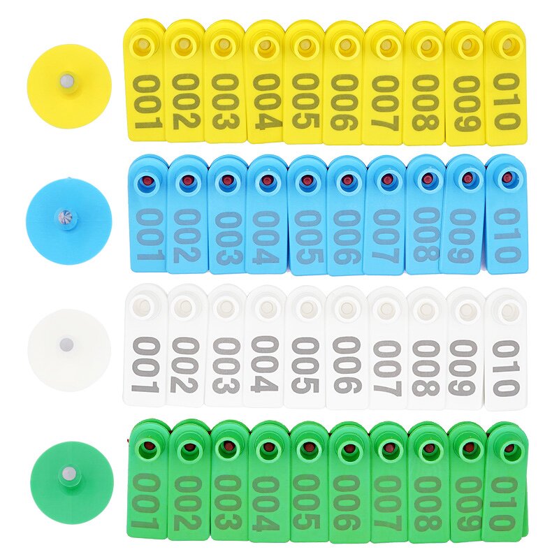 Sheep Ear Tag Manufacturer - OEM 7 Colors 001-100 Customizable Tracking Card Labels