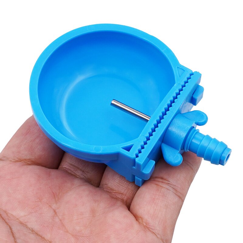 Rabbit Water Cup Manufacturer - OEM Automatic Nipple Blue Color Plastic Drinking Bowl