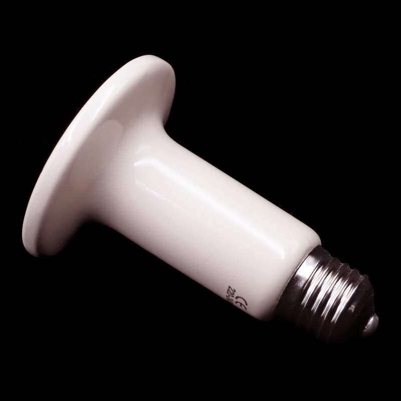 Ceramic Heat Lamp Manufacturer - OEM Far Infrared White for Reptile Chickens Pet Brooder