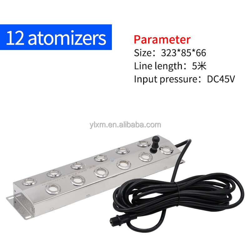 Mist Maker Manufacturer - OEM 12 Head Factory Direct Ultrasonic Water Fountain Fogger