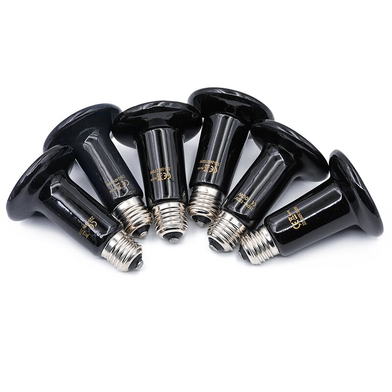 Ceramic Heat Emitter Manufacturer - OEM Black Infrared for Reptile Poultry Small Animal