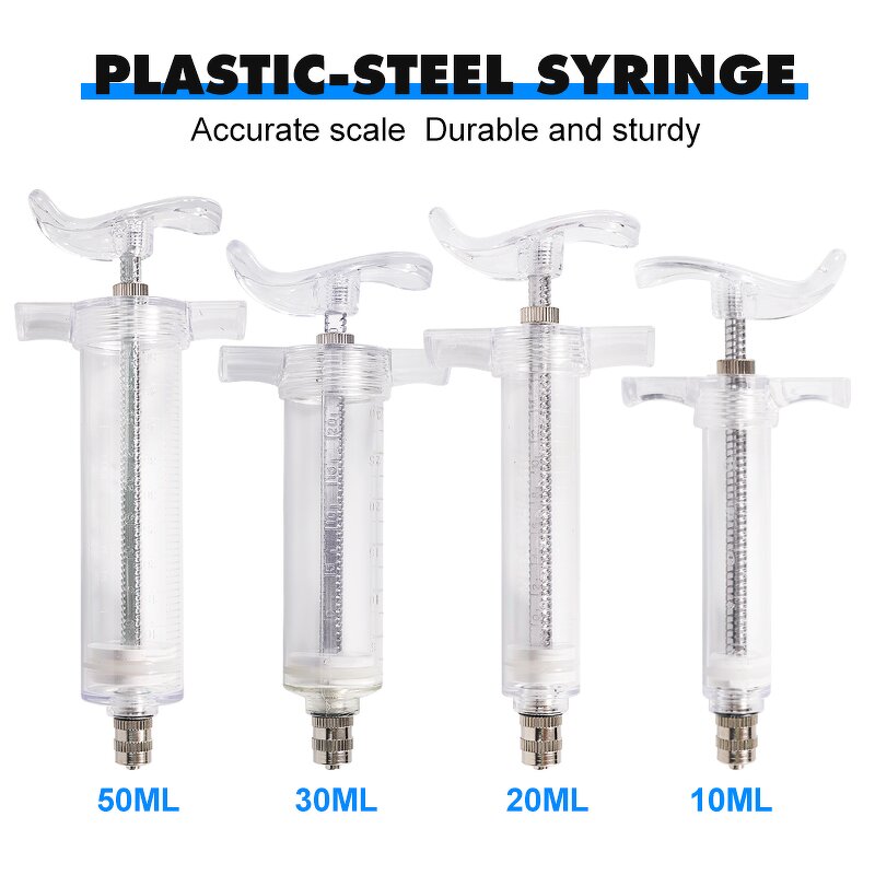 Pet Feeding Syringe Manufacturer - OEM Easy Cleaning Plastic Body Transparent Adjustable